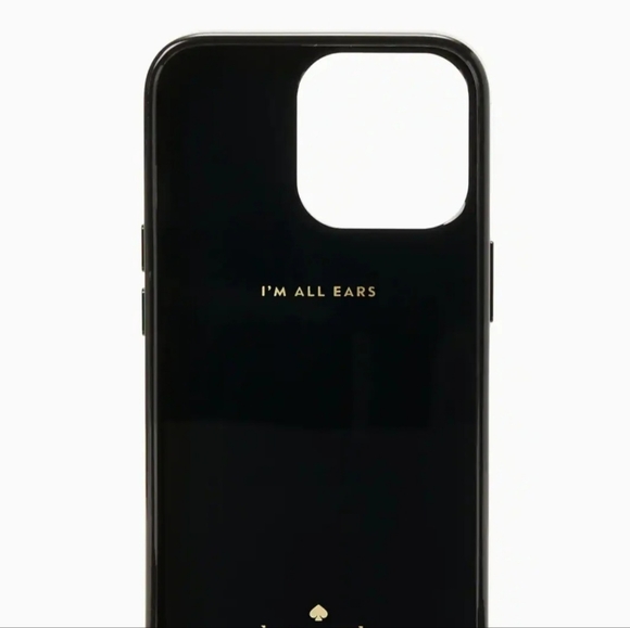 Kate Spade Graphic Leopard Flexible Case iPhone 13 PRO Phone Cover Black - Picture 2 of 5